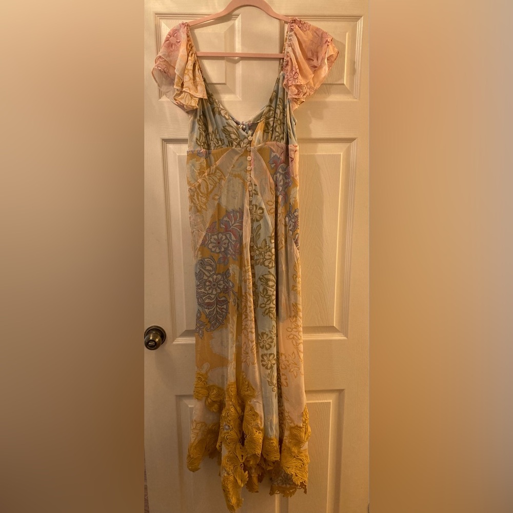 Free People Bali Aurora Flutter Sleeve Midi Dress - Picture 7 of 7